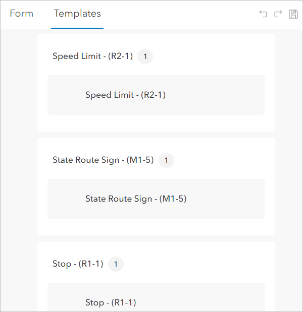 Sign templates