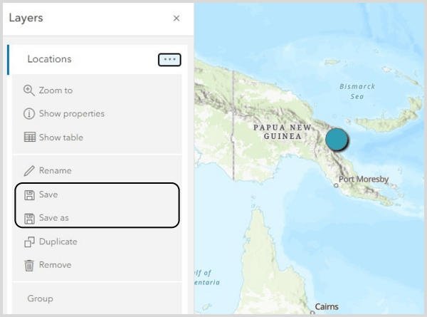 Save and reuse layers with forms in Map Viewer.