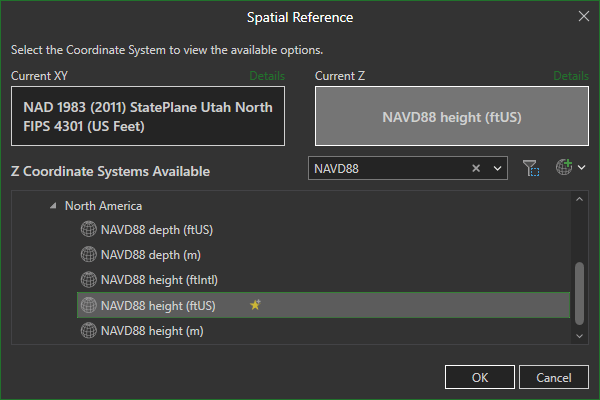Define the project coordinate system Define the project coordinate system