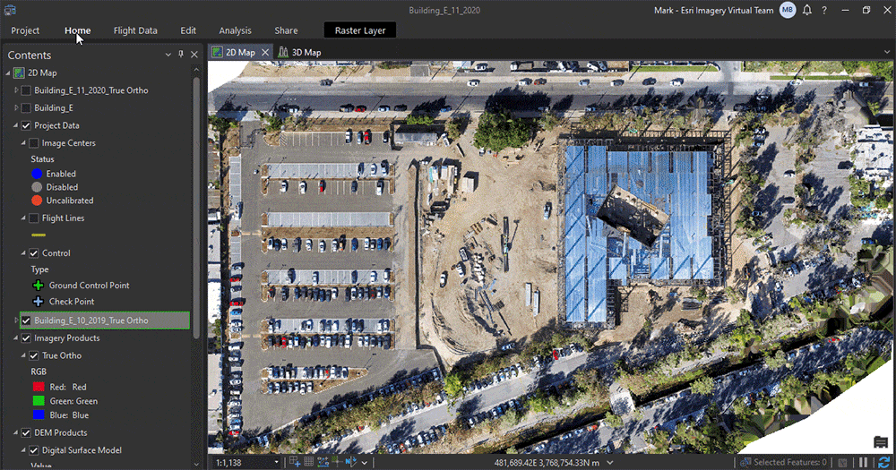 Creating ground control points from layers