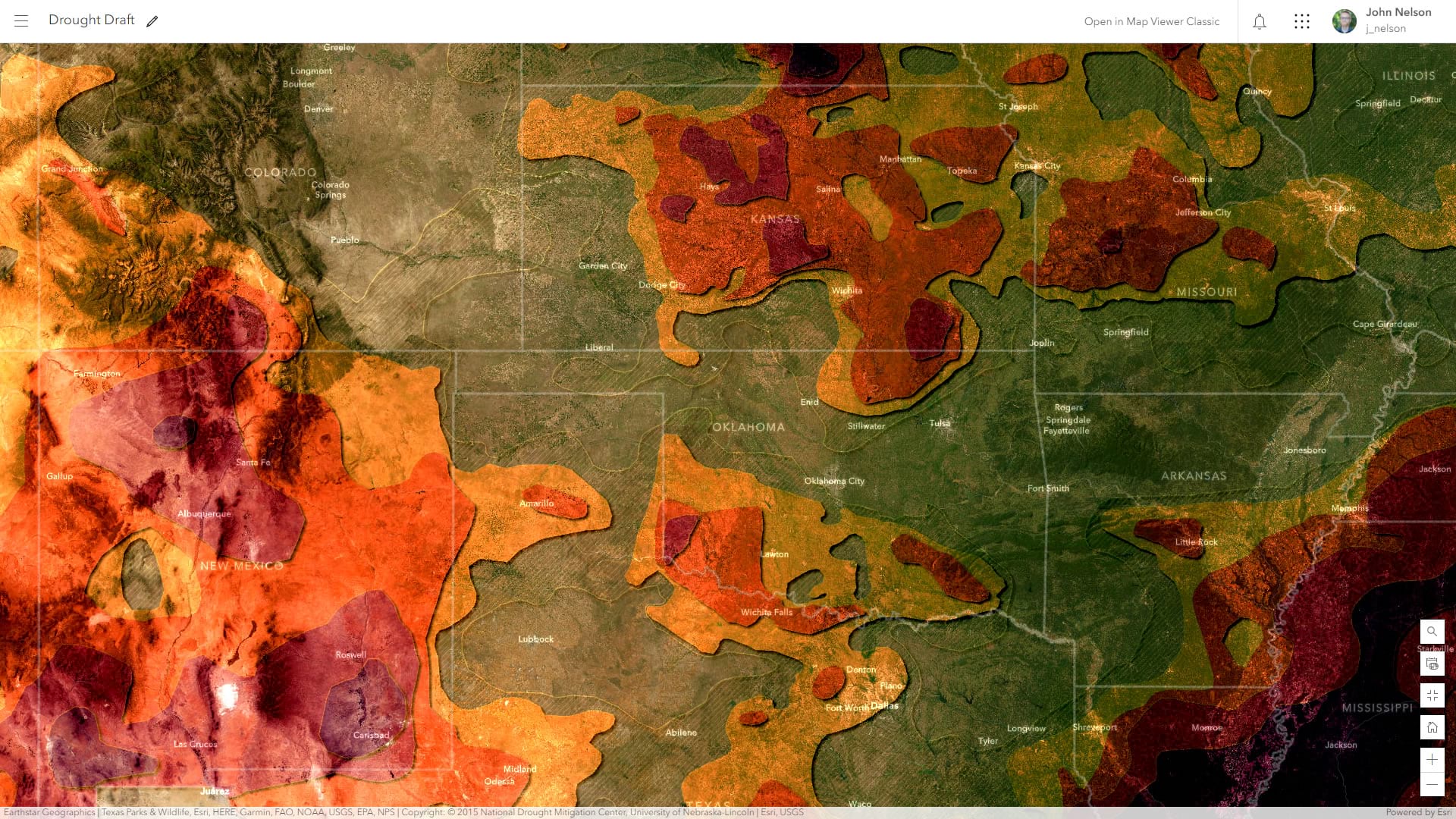 drought layers are impossible to interpret because of the tonal complexity of the imagery basemap