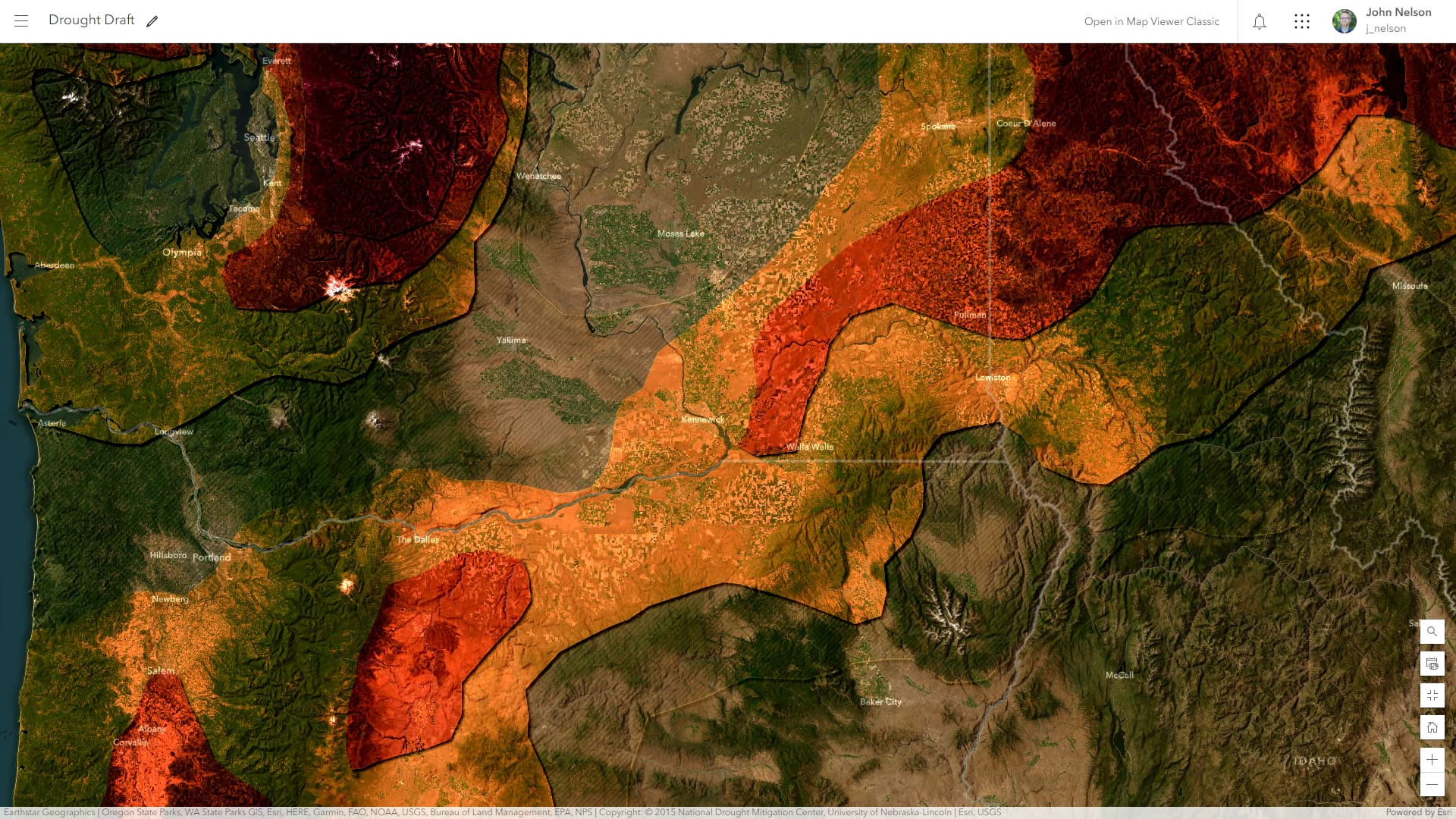 drought layers are impossible to interpret because of the tonal complexity of the imagery basemap