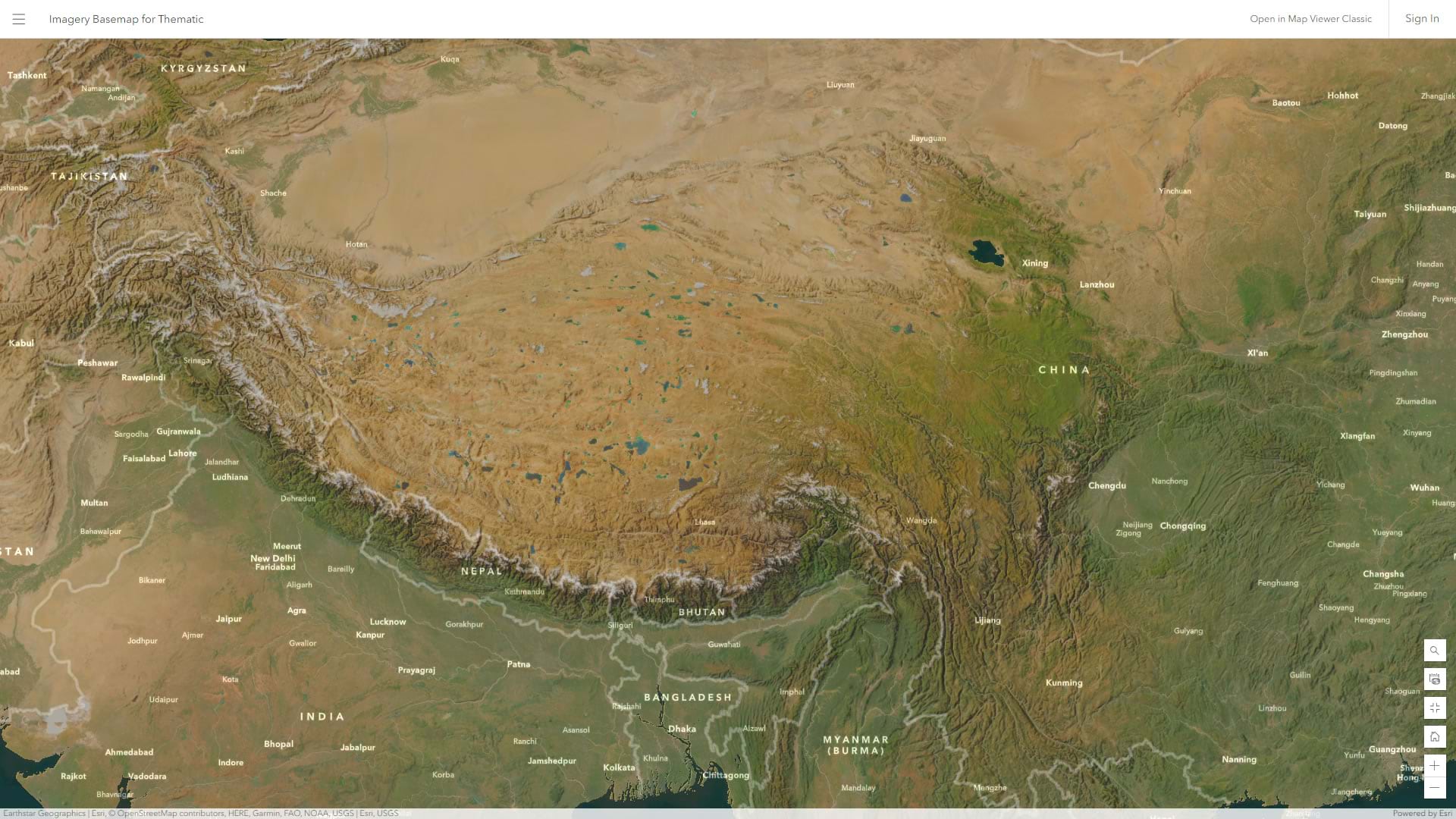 A tonally neutral imagery basemap for data overlay. A tonally neutral imagery basemap for data overlay.