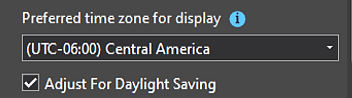 Check this box to have ArcGIS automatically update values based on Daylight Savings Time
