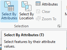 Select by Attributes command customized shortcut