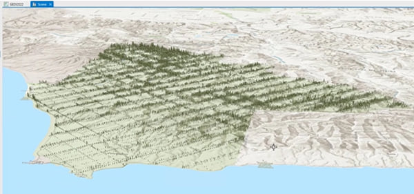 display GEDI L2A data in scene view