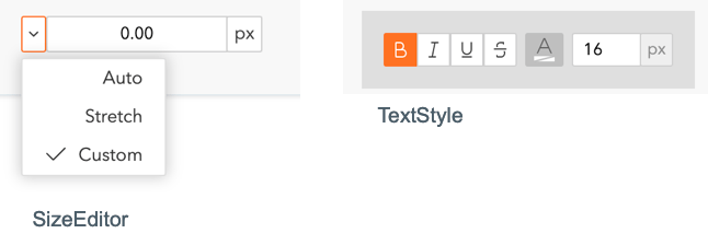 Style setting components Style setting components