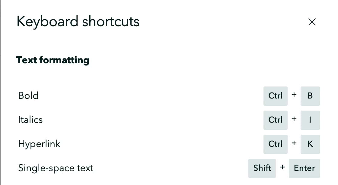 The new shortcut guide is shown in the ArcGIS StoryMaps web app. The new shortcut guide is shown in the ArcGIS StoryMaps web app.