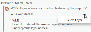 Use the Show More > Select Layer tool to locate the problem layer in your Contents pane.