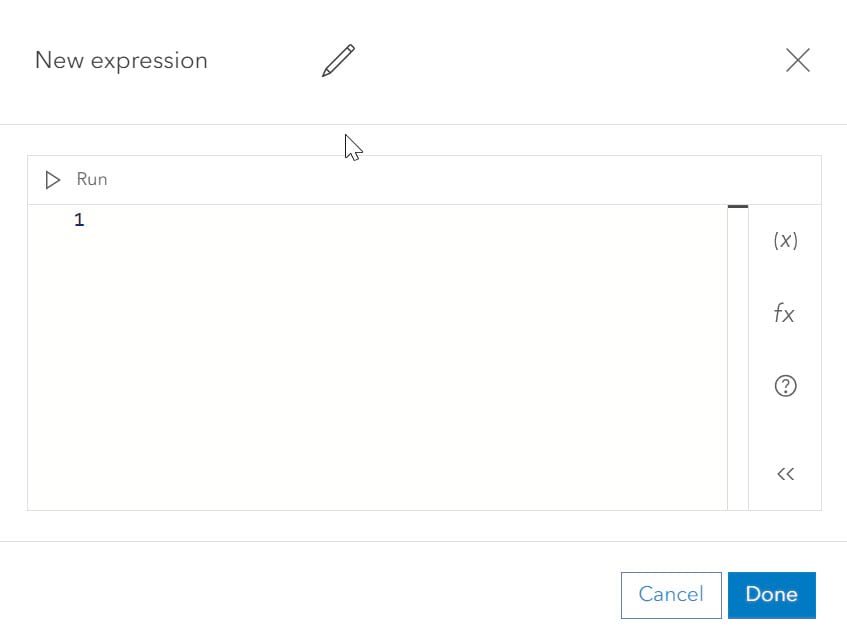 Arcade Editor found in ArcGIS Online and ArcGIS Enterprise.