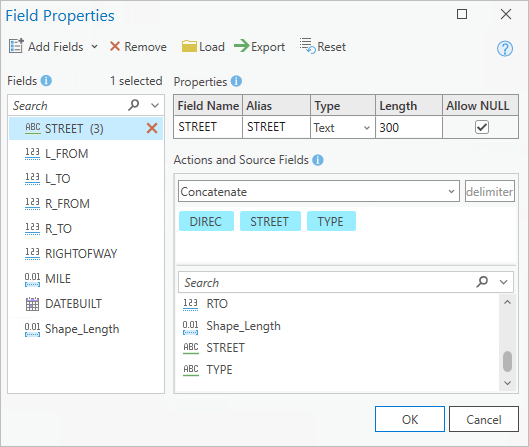 Field Properties