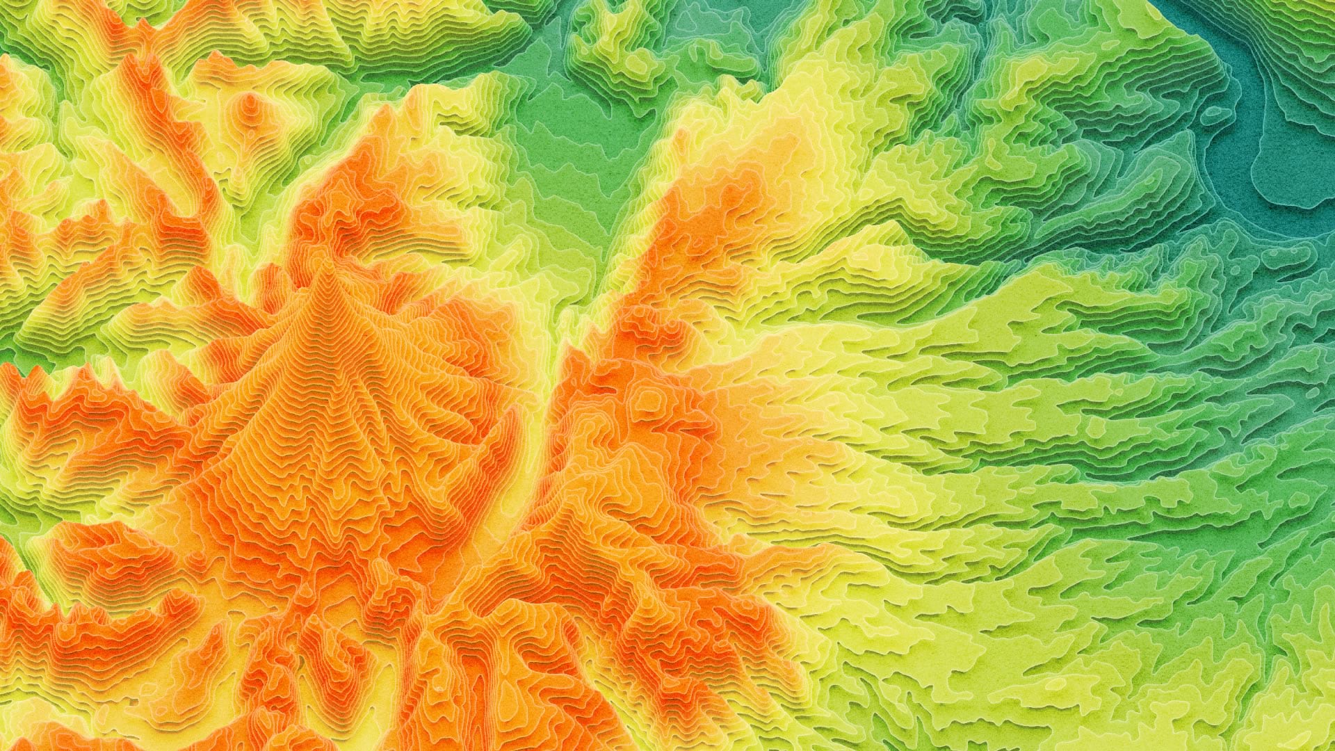 Isometric contours in ArcGIS Pro. Click to embiggen.