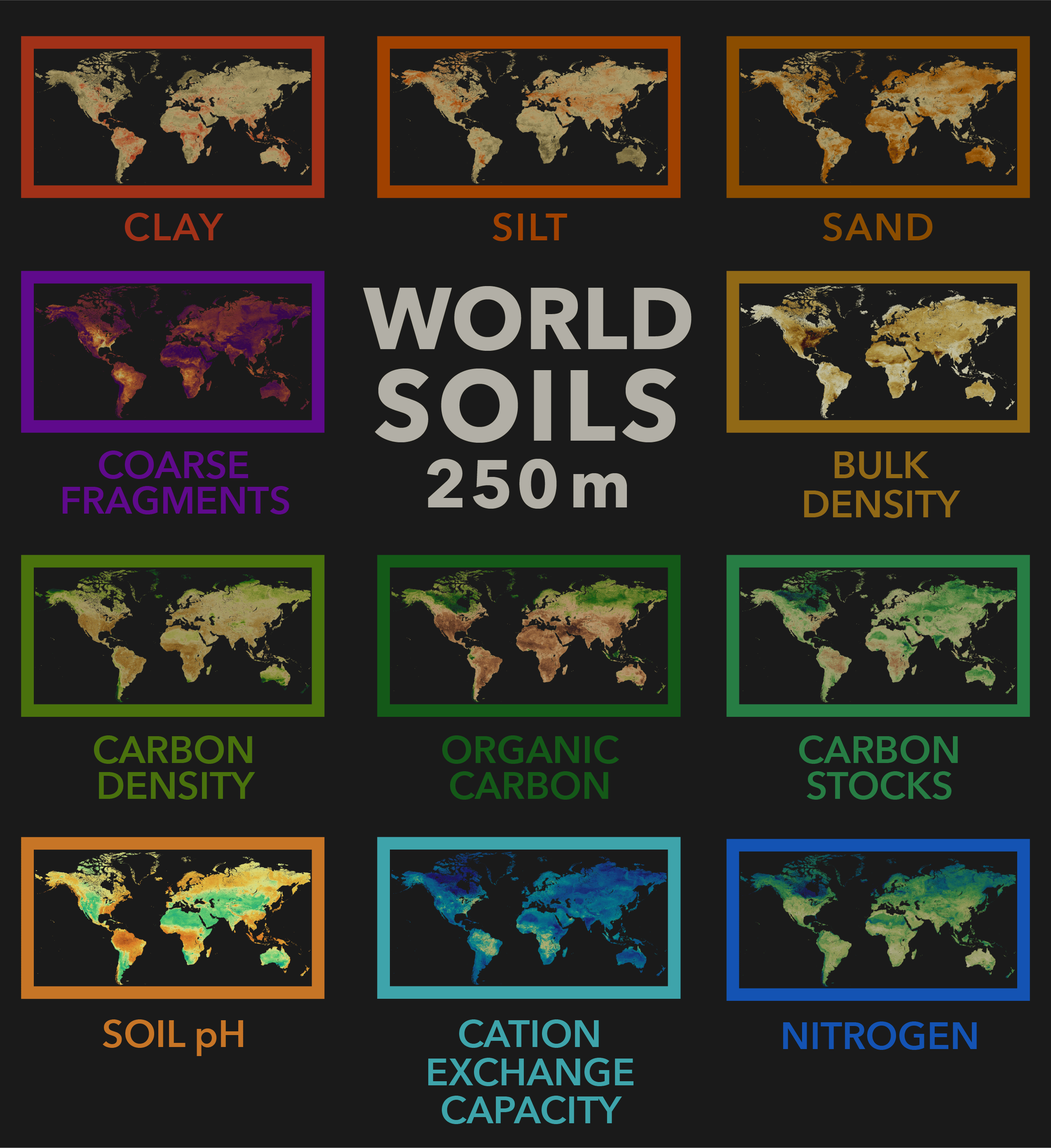 Global maps of soil-dwelling nematode worms