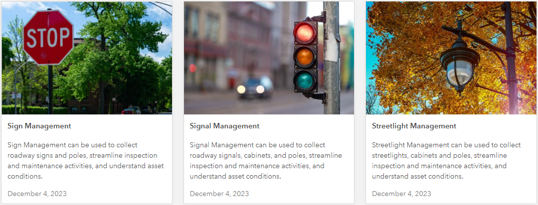 ArcGIS Solutions for traffic control devices
