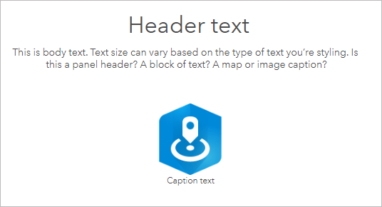 Examples of text sizes