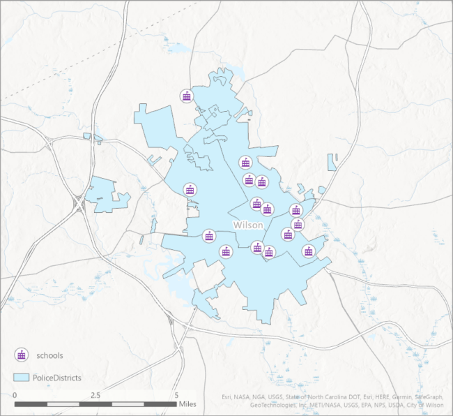 Schools and Police Districts