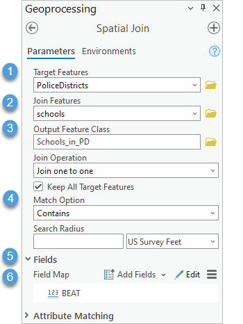 Spatial Join tool with steps