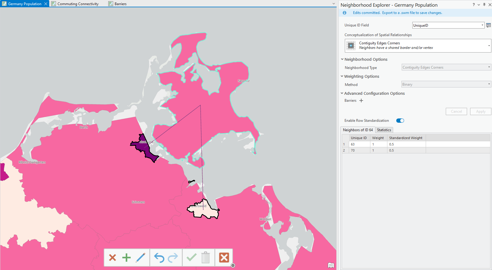 Modifying an island's starting neighborhood.