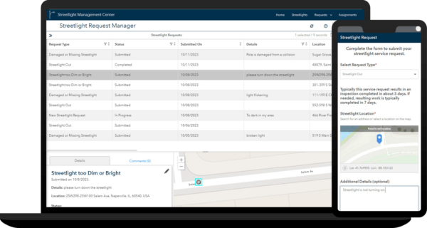 Streetlight Request Form and Manager app