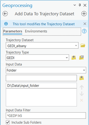 Add data to trajectory dataset