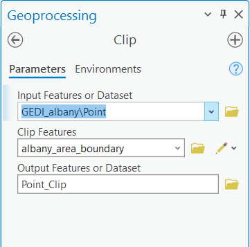 The Clip geoprocessing tool