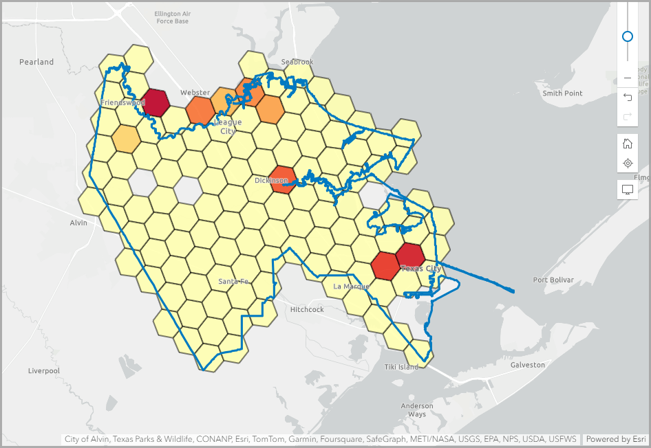 Suitability analysis map layer.