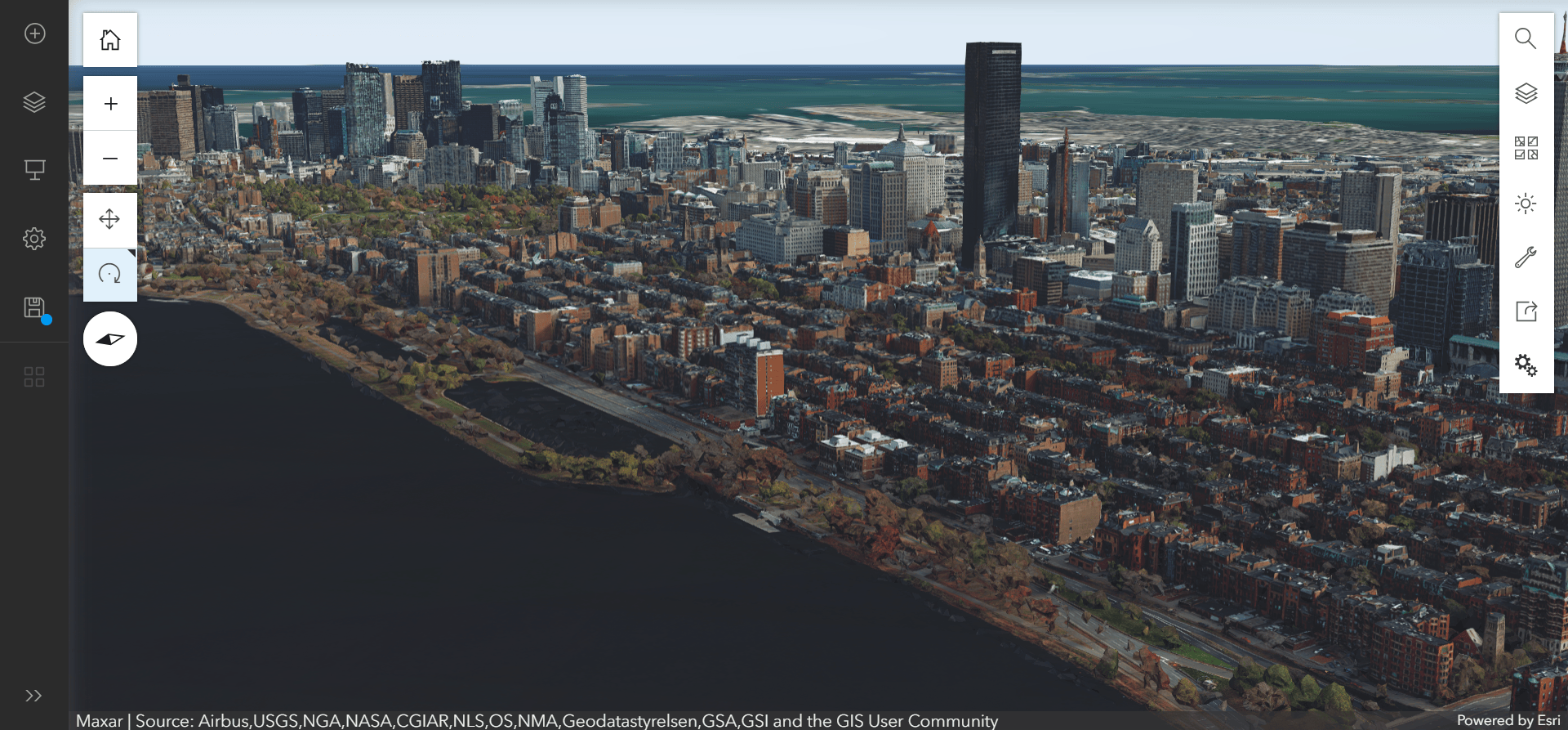 Scene layer drawn in Scene Viewer. Source: Bluesky International Ltd – processed with ArcGIS Reality by ESRI.