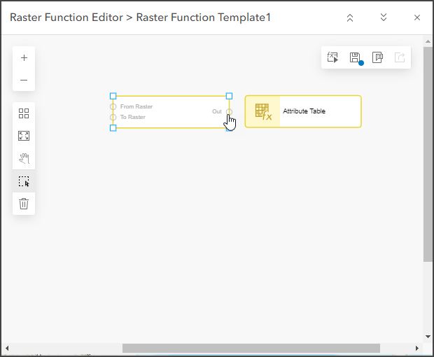 Hover over the edge to see the connector