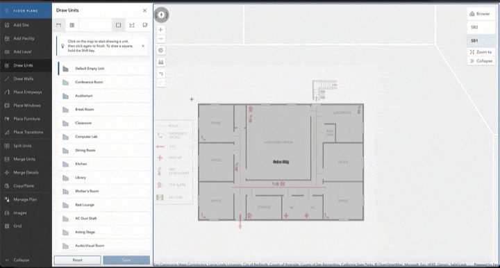 Animation of a floor plan where a new room is added