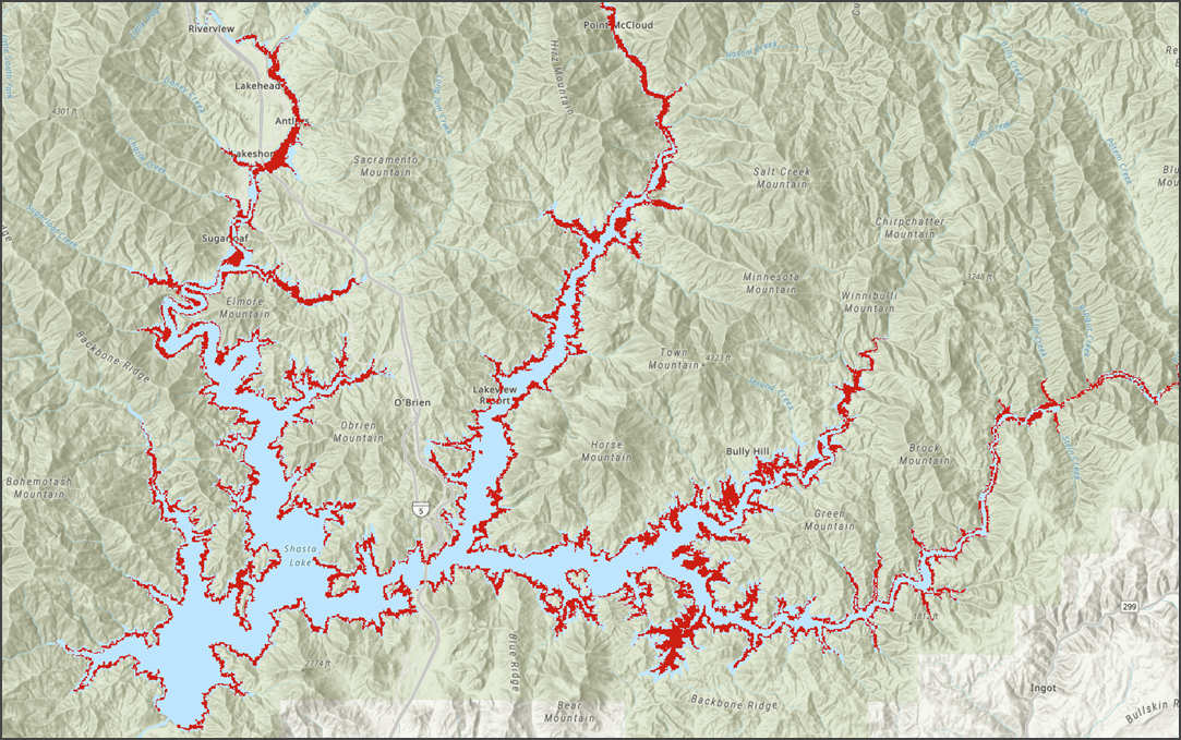 Results of drought change detection