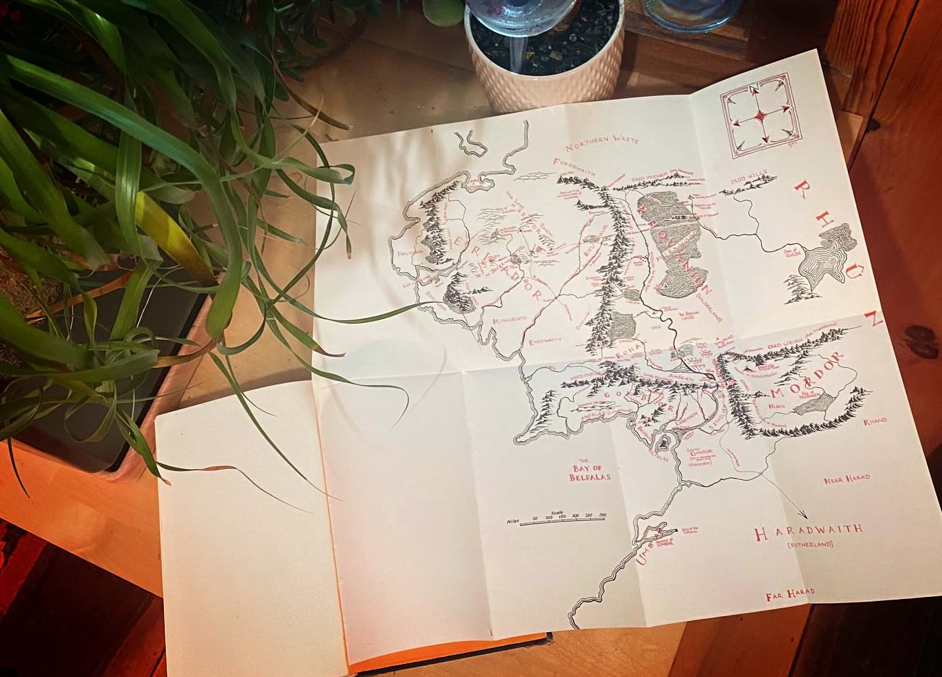 The map insert to The Lord of the Rings by JRR Tolkien. Cartography by Christopher Tolkien. The map insert to The Lord of the Rings by JRR Tolkien. Cartography by Christopher Tolkien.