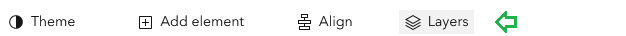 Layer button's location Layer button's location