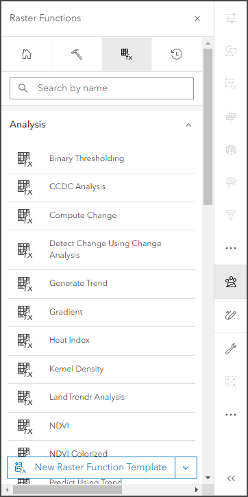 New raster function template button