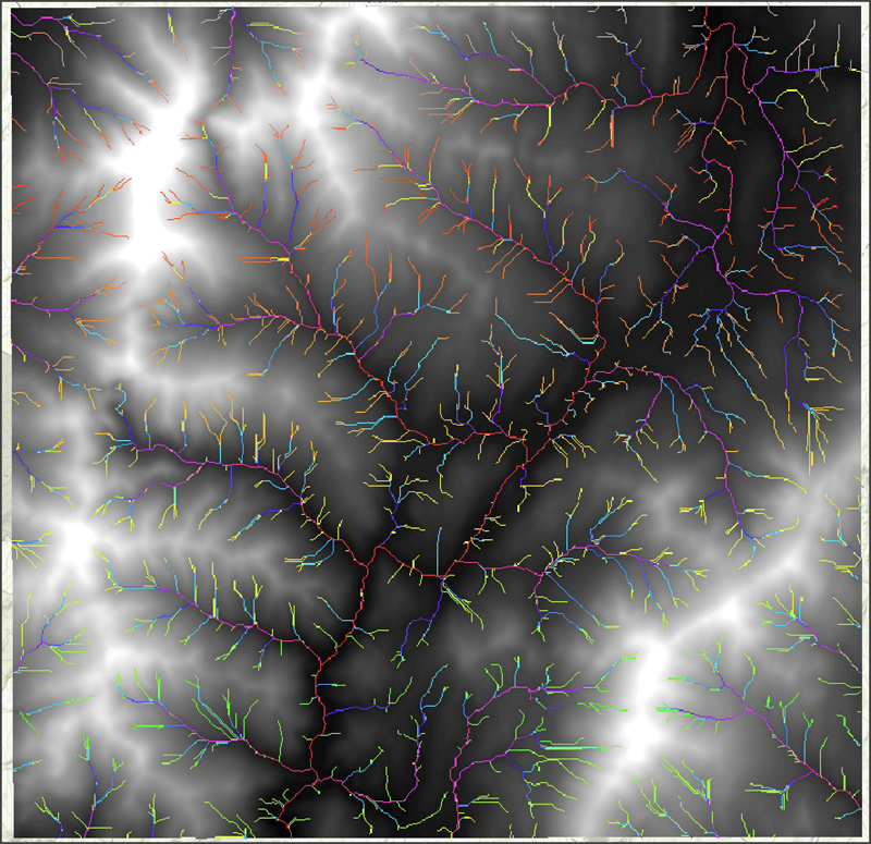 Derived stream as raster output