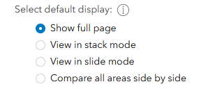 Select default display Select default display
