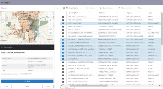 Manager ArcGIS Instant App
