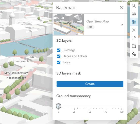 Scene Viewer 3D basemaps