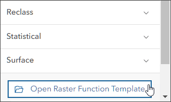 Open raster function template