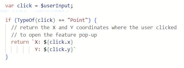 The userInput profile variable is used to return the XY location of map interaction The userInput profile variable is used to return the XY location of map interaction