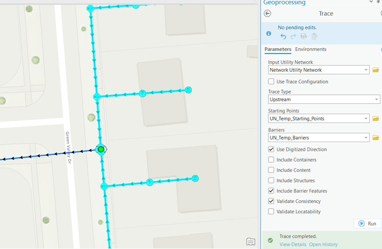 Trace results & configuration