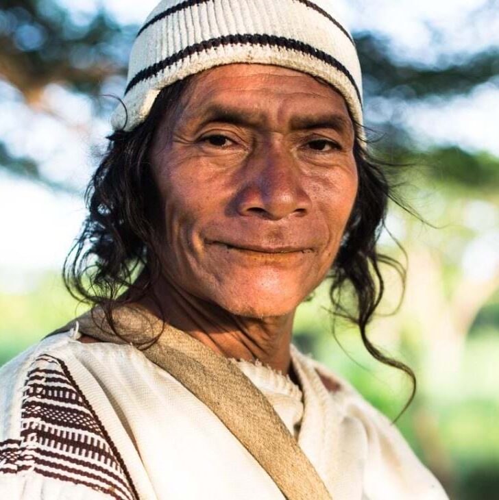 An Indigenous community member involved in the Amazon Conservation Team's community mapping initiatives