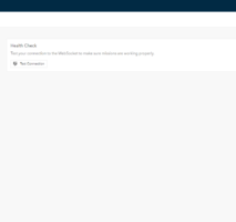 User Settings- Health Check