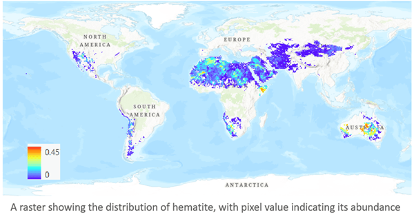 hematite map