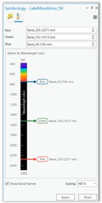 an UI for wavelength selector