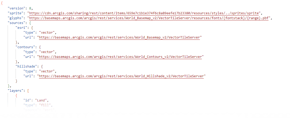 Header code showing the additions for the Hillshade and Contours Header code showing the additions for the Hillshade and Contours