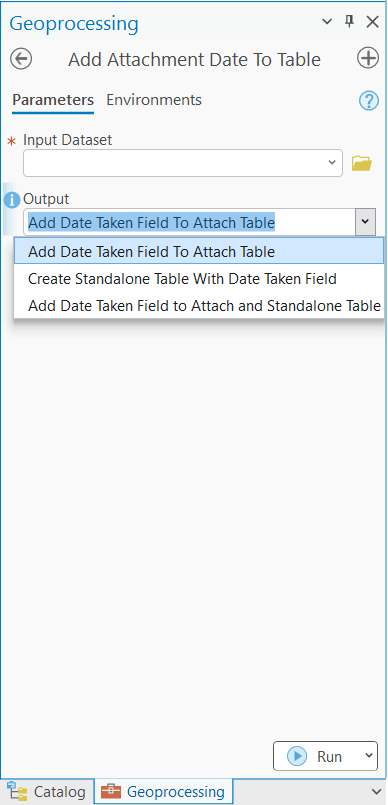 Add Attachment Date To Table with available options Add Attachment Date To Table with available options
