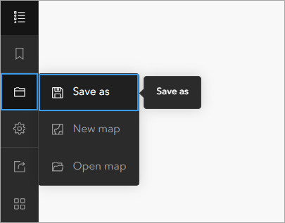 Save as button Save as button