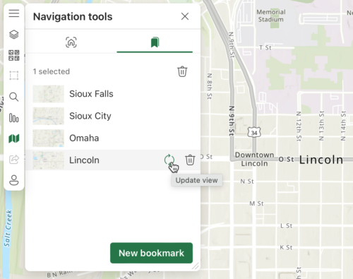 Update and refresh bookmark extent interface. Update and refresh bookmark extent interface.