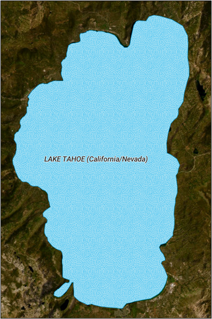 A feature that is labelled with Arcade to show the lake's name and the state(s) it is found in. A feature that is labelled with Arcade to show the lake's name and the state(s) it is found in.