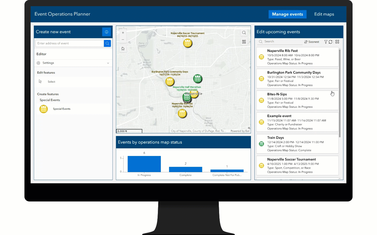 Manage events using the Event Operations Planner app. Manage events using the Event Operations Planner app.